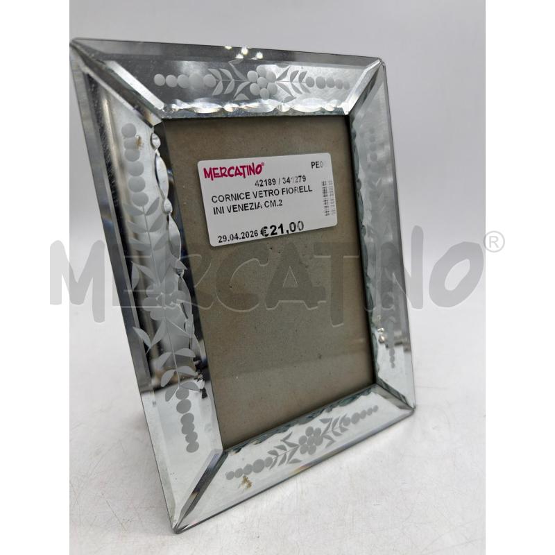 CORNICE VETRO FIORELLINI VENEZIA CM.21 | Mercatino dell'Usato Montesilvano 1