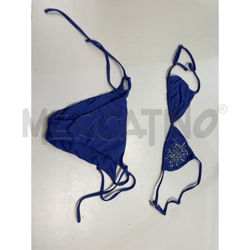 COSTUME DONNA FISICO BLU STRASS VERDI  | Mercatino dell'Usato Montesilvano 1