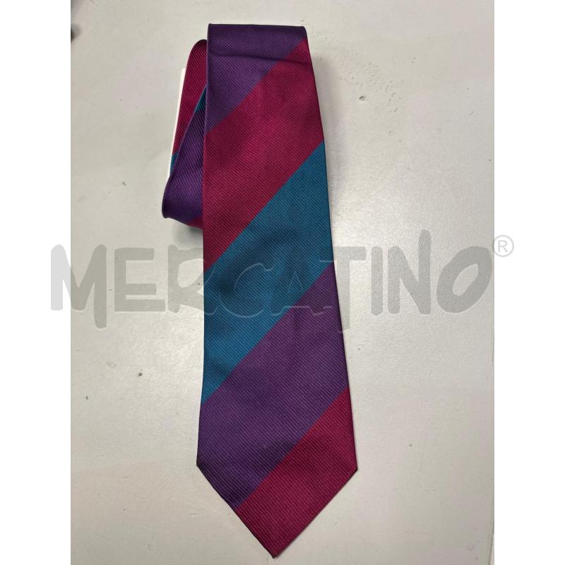 CRAVATTA GIANNI VERSACE CELESTE VIOLA  | Mercatino dell'Usato Montesilvano 1