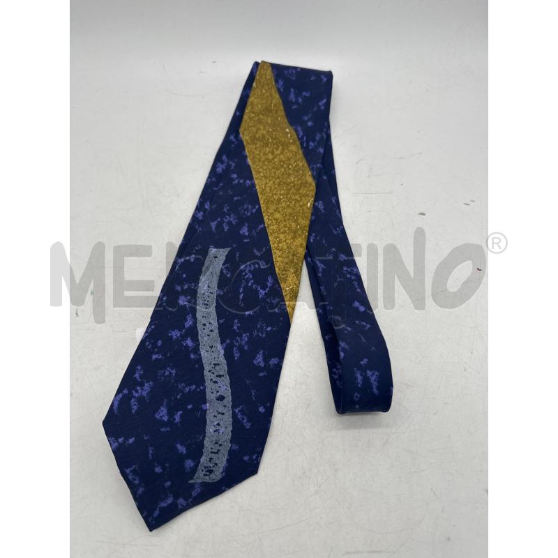 CRAVATTA MONTANA BLU FANTASIA SENAPE | Mercatino dell'Usato Montesilvano 2