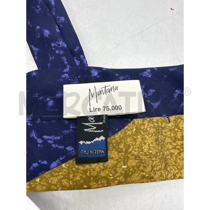 CRAVATTA MONTANA BLU FANTASIA SENAPE | Mercatino dell'Usato Montesilvano 3