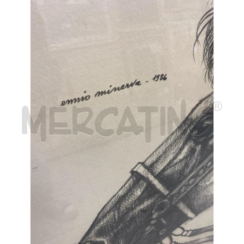 DISEGNO A CARBONCINO A FIRMA ENNIO MINERVA 60X80CM | Mercatino dell'Usato Montesilvano 2