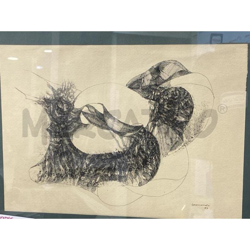DISEGNO FIRMATO 67 34X24CM PIU' CORNICE1 | Mercatino dell'Usato Montesilvano 1