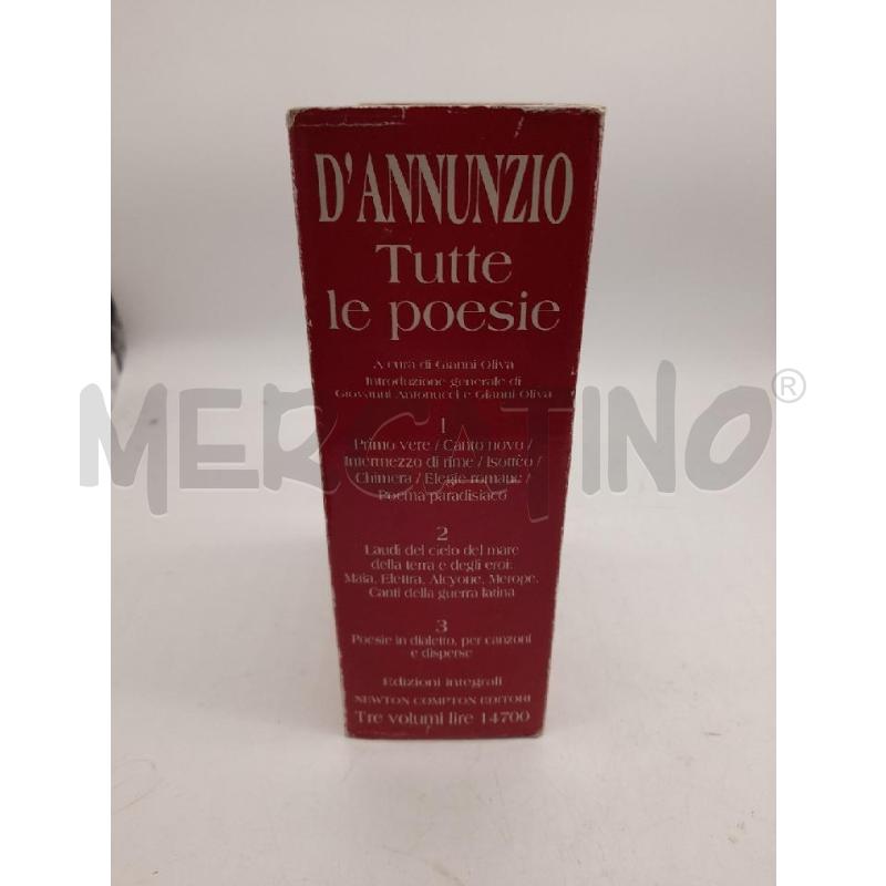 D'ANNUNZIO TUTTE LE POESIE | Mercatino dell'Usato Montesilvano 3