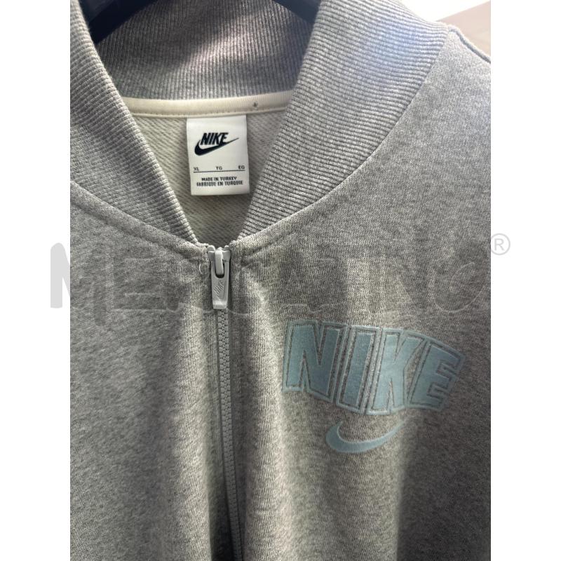 FELPA/BOMBERINO UOMO NIKE GRIGIA BIANCA | Mercatino dell'Usato Montesilvano 2