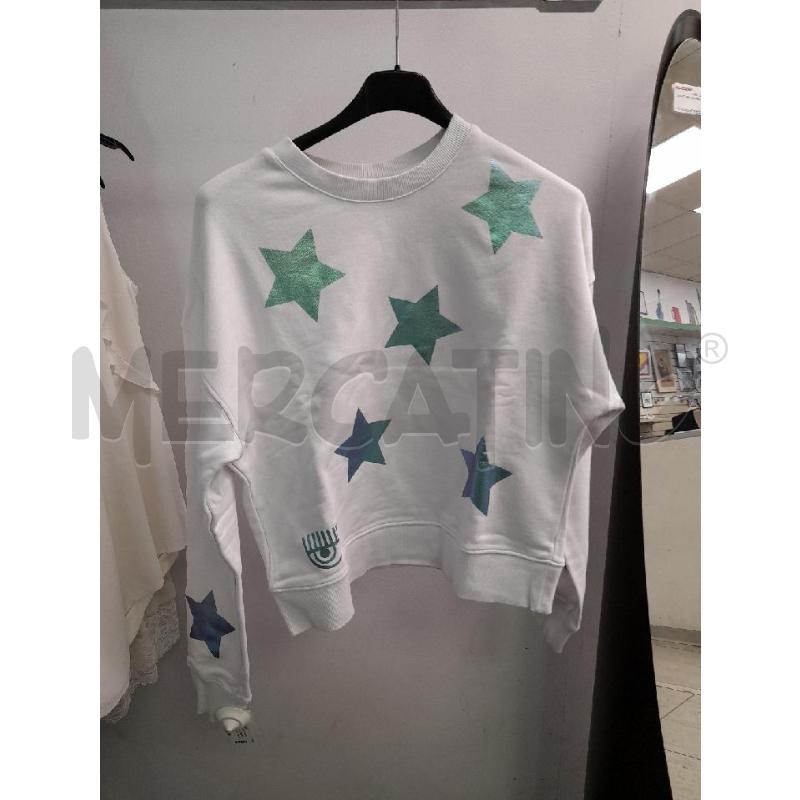 FELPA BAMBINA CHIARA FERRAGNI BIANCA OCCHIO STELLA | Mercatino dell'Usato Montesilvano 1