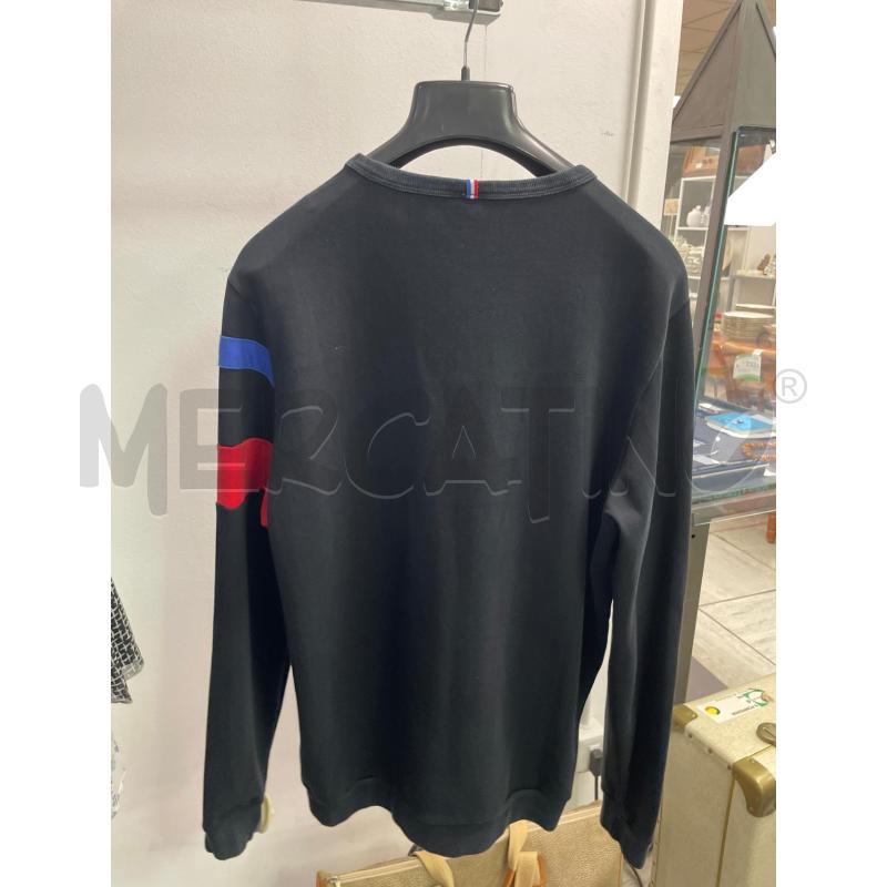 FELPA UOMO LE COQ SPORTIF NERA RIGHE BLU ROSSE | Mercatino dell'Usato Montesilvano 2