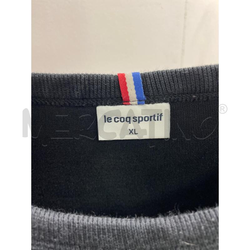 FELPA UOMO LE COQ SPORTIF NERA RIGHE BLU ROSSE | Mercatino dell'Usato Montesilvano 3