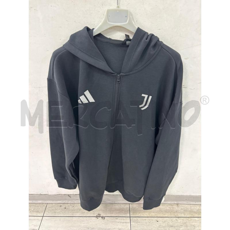 FELPA UOMO NERA ADIDAS JUVE ZIP | Mercatino dell'Usato Montesilvano 1