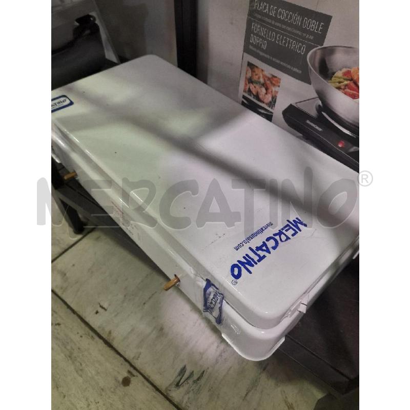 FORNELLO BIANCO  DUE FUOCHI DA ATTACCARE BOMBOLA | Mercatino dell'Usato Montesilvano 1