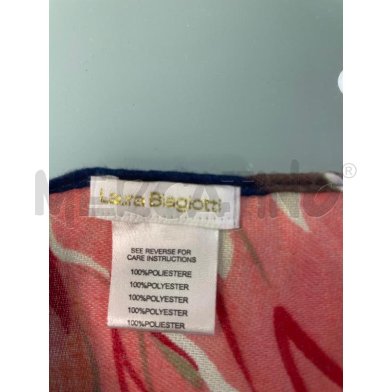 FOULARD LAURA BIAGIOTTIO FIORATO ROSA | Mercatino dell'Usato Montesilvano 3