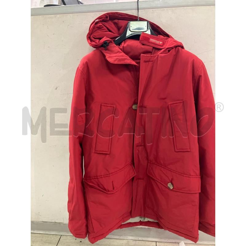 GIACCA BAMBINO WOOLRICH ROSSO NO PELO CAPPUCCIO | Mercatino dell'Usato Montesilvano 1