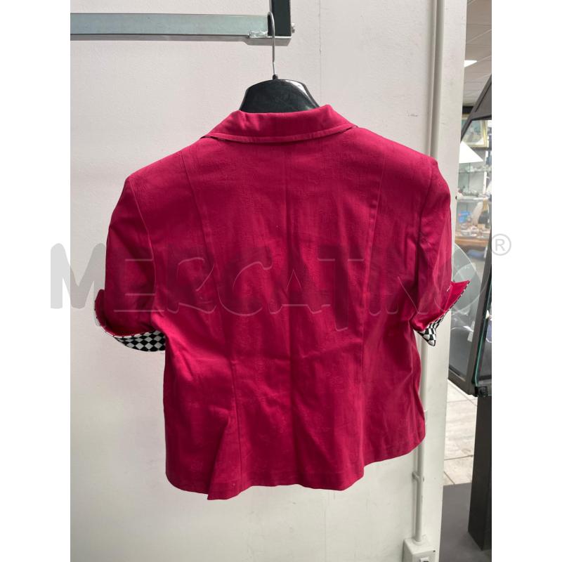 GIACCA DONNA ARGENTI FUKSIA MANICHE QUADRETTATE BIANCHE NERE | Mercatino dell'Usato Montesilvano 2