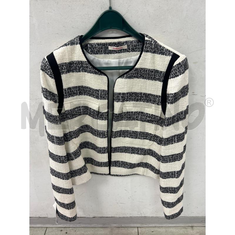 GIACCA DONNA CAMAIEU BIANCA GRIGIA TWEED TG GRANDE | Mercatino dell'Usato Montesilvano 1