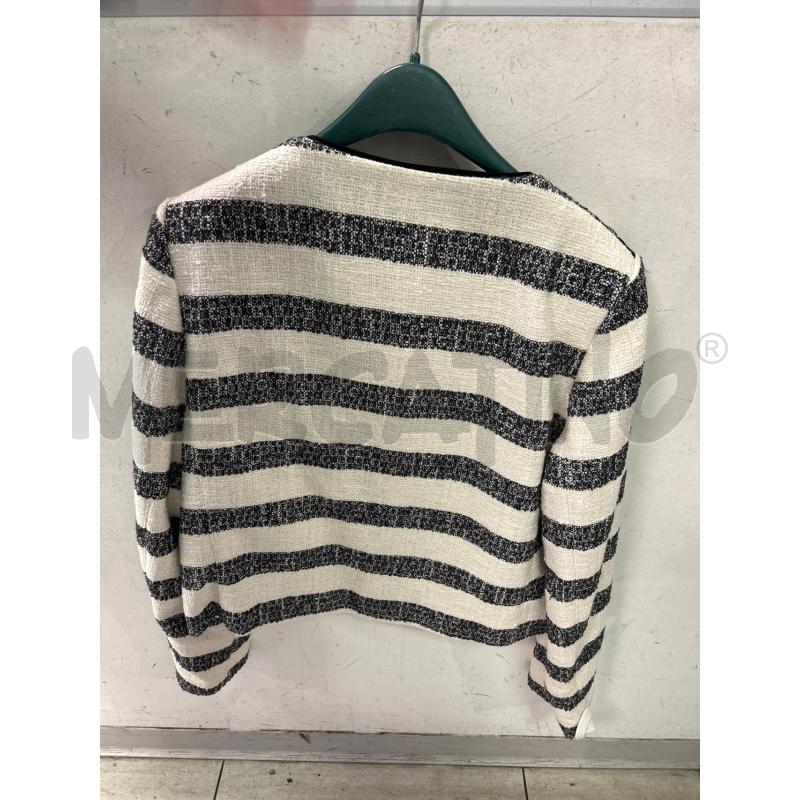 GIACCA DONNA CAMAIEU BIANCA GRIGIA TWEED TG GRANDE | Mercatino dell'Usato Montesilvano 3