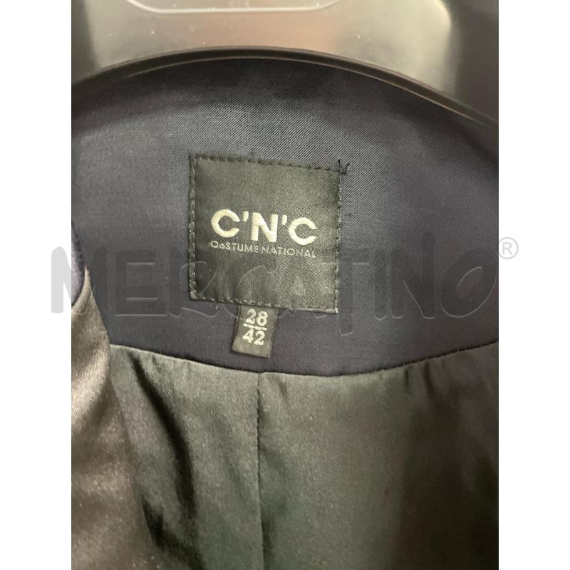 GIACCA DONNA CNC COSTUME NATIONAL BLU BORDINI NERO | Mercatino dell'Usato Montesilvano 2