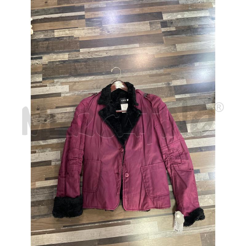 GIACCA DONNA COSTUME NATIONAL FUKSIA INT ECOPELLICCIA NERA | Mercatino dell'Usato Montesilvano 1