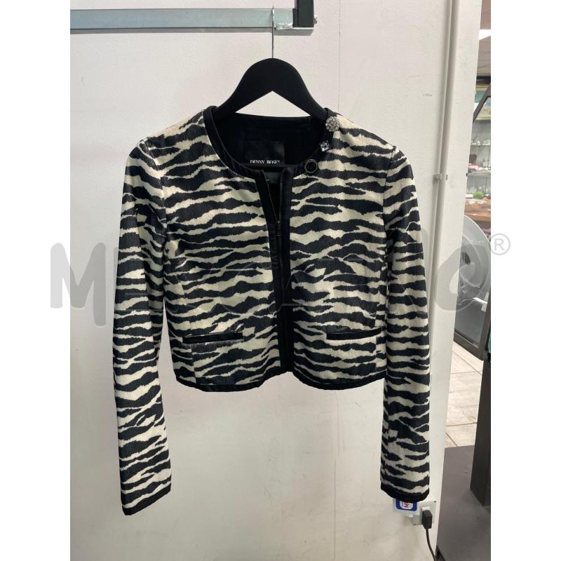 GIACCA DONNA DENNY ROSE ZEBRATO BIANCO NERO | Mercatino dell'Usato Montesilvano 1