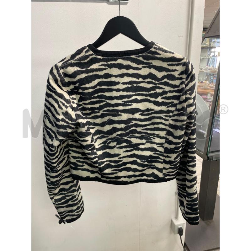GIACCA DONNA DENNY ROSE ZEBRATO BIANCO NERO | Mercatino dell'Usato Montesilvano 2