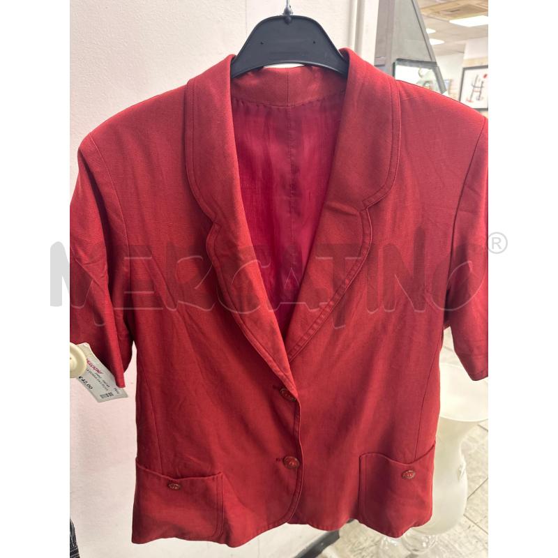 GIACCA DONNA D&G ROSSA LINO  | Mercatino dell'Usato Montesilvano 1