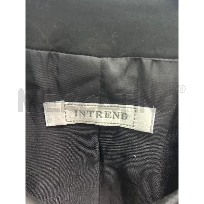 GIACCA DONNA INTREND TWEED TESSUTO ROSA NERO | Mercatino dell'Usato Montesilvano 2