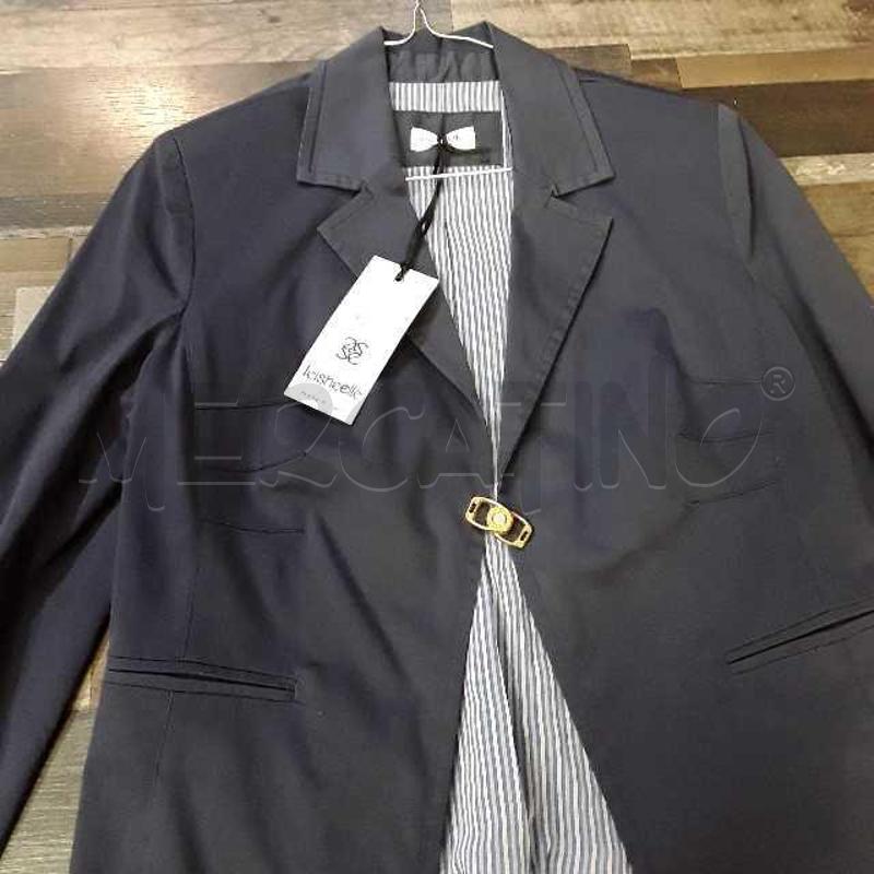 GIACCA DONNA LEISHEELLE AZZURRA CHIUSURA DORATA | Mercatino dell'Usato Montesilvano 2