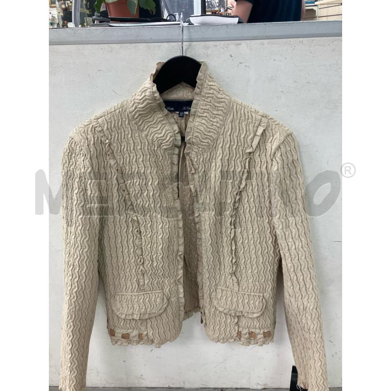 GIACCA DONNA LES COPAINS BEIGE ARRICCIATA | Mercatino dell'Usato Montesilvano 1