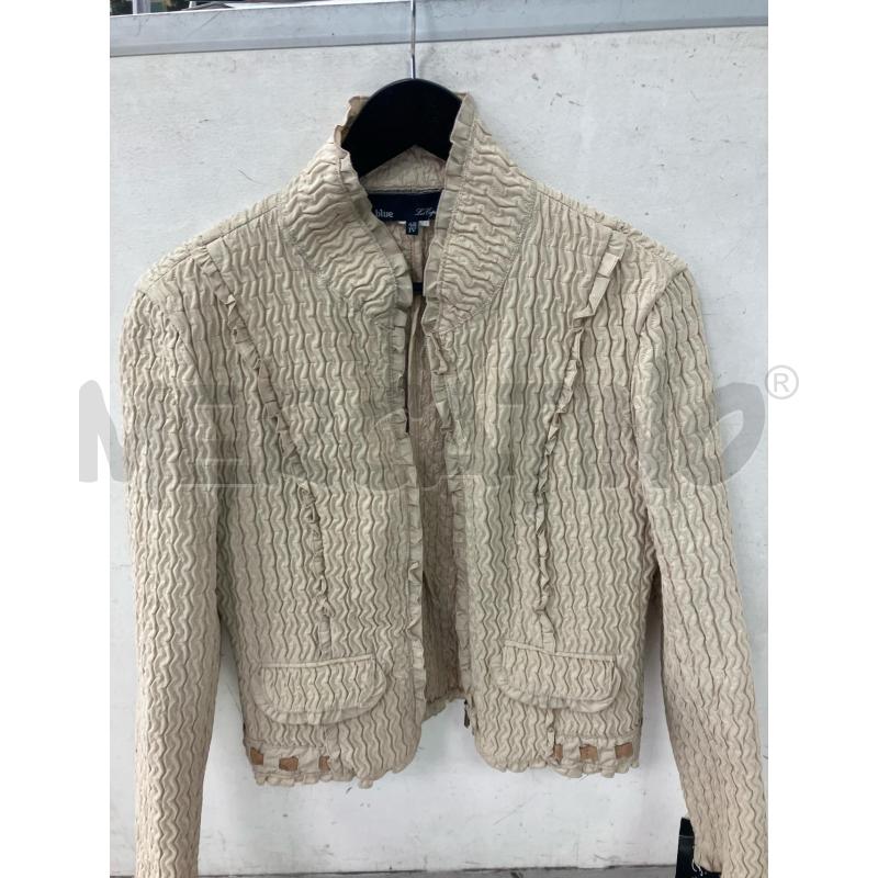 GIACCA DONNA LES COPAINS BEIGE ARRICCIATA | Mercatino dell'Usato Montesilvano 2
