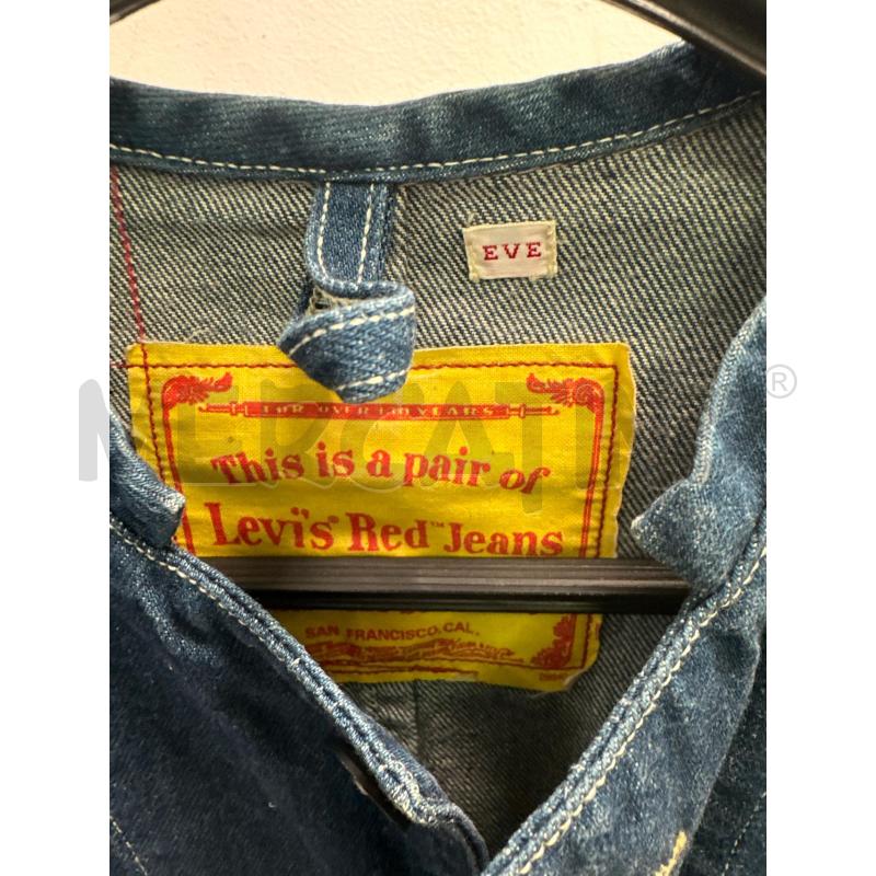 GIACCA DONNA LEVIS RED JEANS CUCITURE ZIGZAG BIANCHE | Mercatino dell'Usato Montesilvano 2