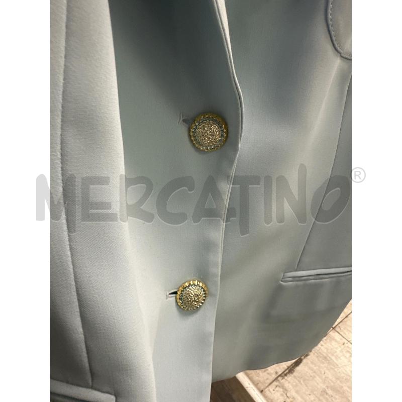 GIACCA DONNA LUISA SPAGNOLI AZZURRA NOTTONI DORATI AZZURRI  | Mercatino dell'Usato Montesilvano 3