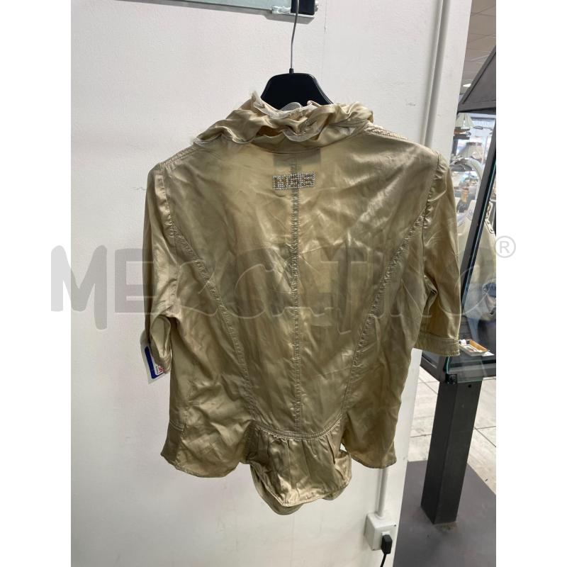 GIACCA DONNA MARIA GRAZIA SEVERI BEIGE TULLE MEZZA MANICA | Mercatino dell'Usato Montesilvano 3