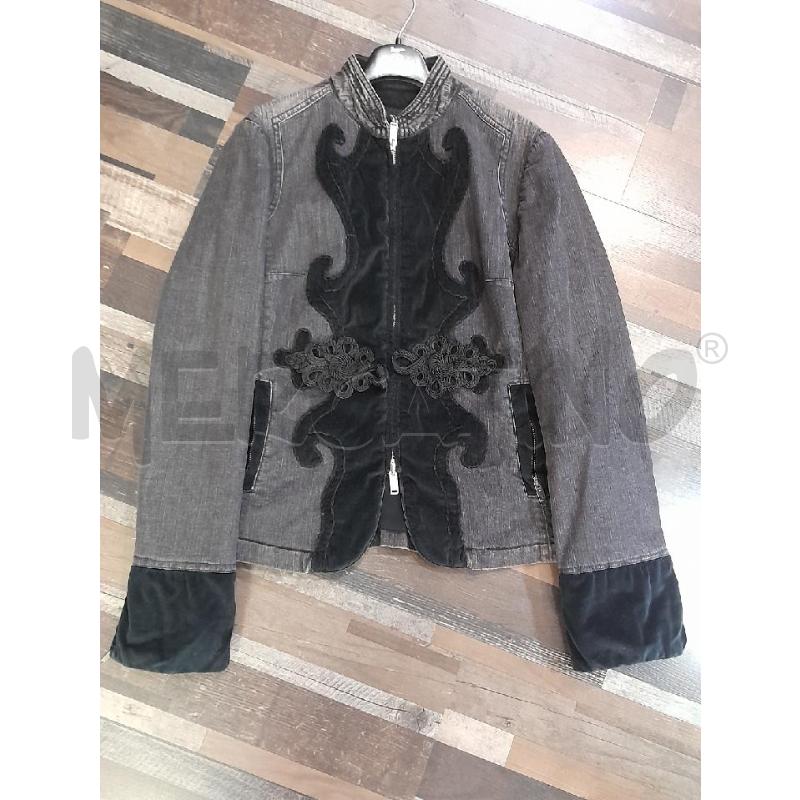 GIACCA DONNA MARIELLA ROSATI JEANS SCURA DETT VELLUTO | Mercatino dell'Usato Montesilvano 1