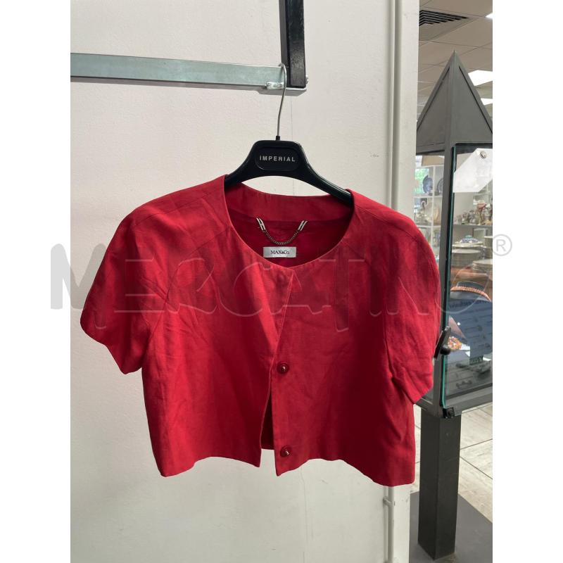 GIACCA DONNA MAX&CO ROSSA MEZZA MANICA | Mercatino dell'Usato Montesilvano 1
