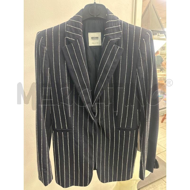 GIACCA DONNA MOSCHINO CHEAP & CHIC JEANS PERLINE BIANCHE CUCITE | Mercatino dell'Usato Montesilvano 1