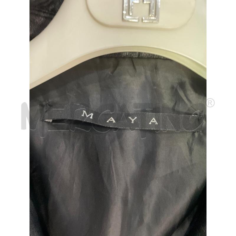 GIACCA DONNA PELLE NERA MAYA | Mercatino dell'Usato Montesilvano 2