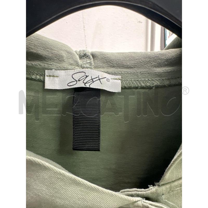 GIACCA DONNA SAXX VERDE MILITARE CAPPUCCIO | Mercatino dell'Usato Montesilvano 2