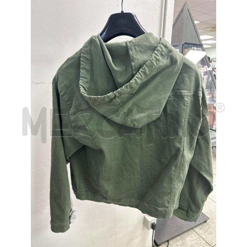 GIACCA DONNA SAXX VERDE MILITARE CAPPUCCIO | Mercatino dell'Usato Montesilvano 3