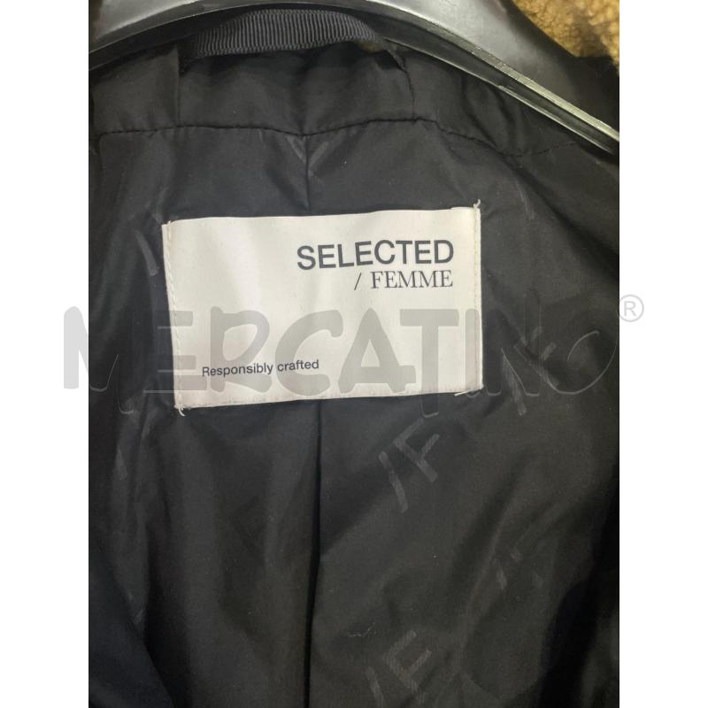 GIACCA DONNA SELECTED FEMME NERO TEDDY MARRO LUNGO | Mercatino dell'Usato Montesilvano 2