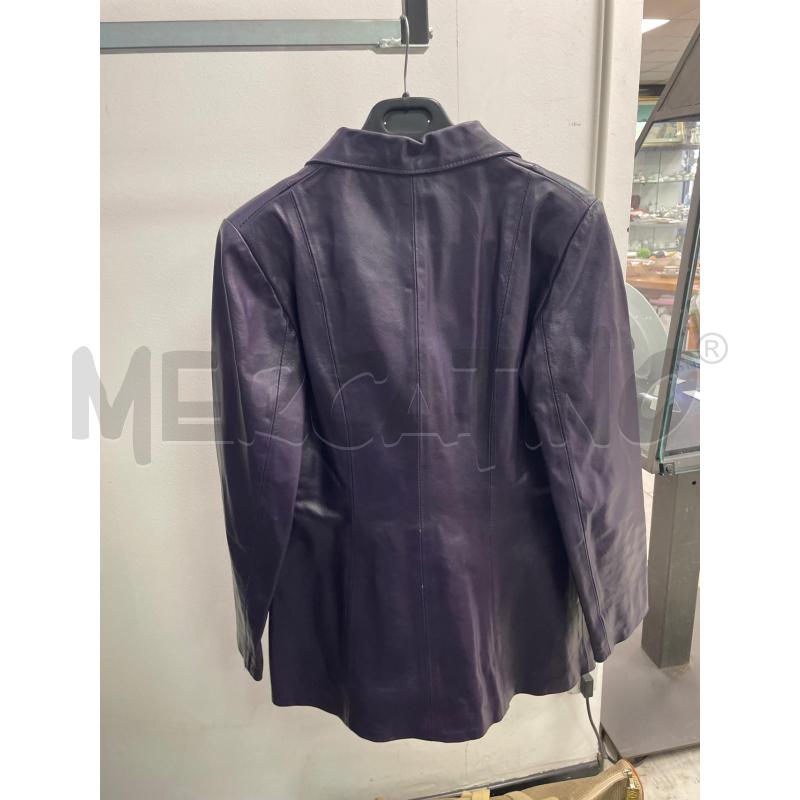GIACCA DONNA VERA PELLE VIOLA  | Mercatino dell'Usato Montesilvano 2