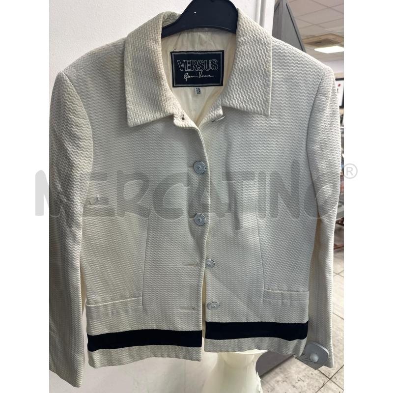 GIACCA DONNA VERSUS GIANNI VERSACE BIANCA RIGA NERA | Mercatino dell'Usato Montesilvano 1
