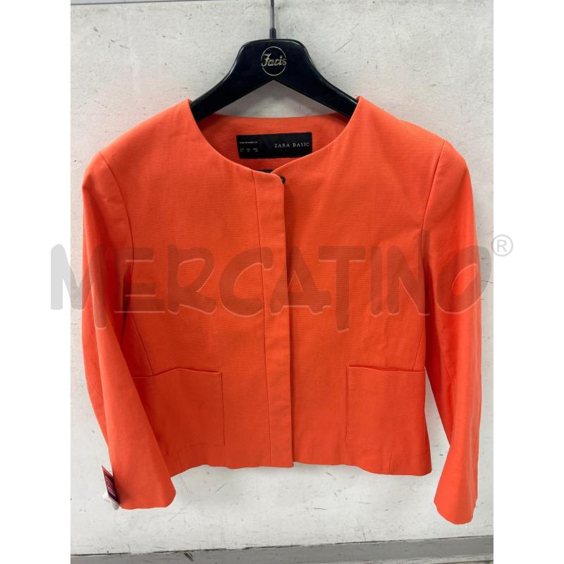 GIACCA DONNA ZARA BASIC ARANCIONE TG GRANDE | Mercatino dell'Usato Montesilvano 1