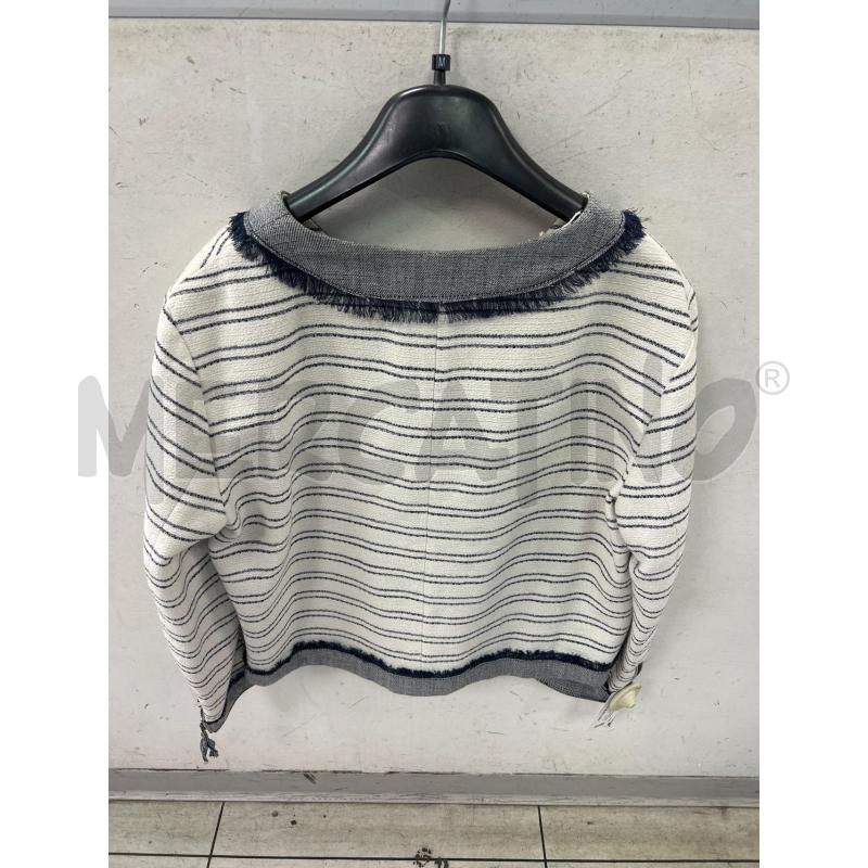 GIACCA DONNA ZARA BASIC BIANCA DENIM RIGHINE TG GRANDE | Mercatino dell'Usato Montesilvano 3