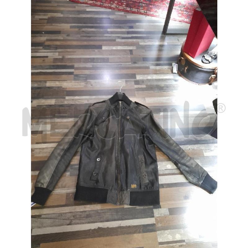 GIACCA UOMO GSTAR PELLE NERO VERDE | Mercatino dell'Usato Montesilvano 1