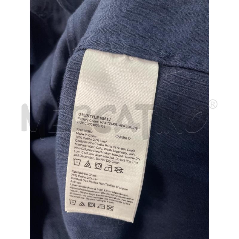 GIACCA UOMO TIMBERLAND BLU MISTO LINO | Mercatino dell'Usato Montesilvano 3