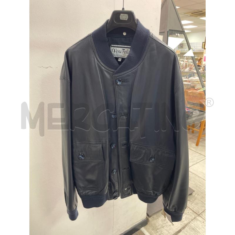 GIACCA UOMO VERA PELLE BLU  | Mercatino dell'Usato Montesilvano 1