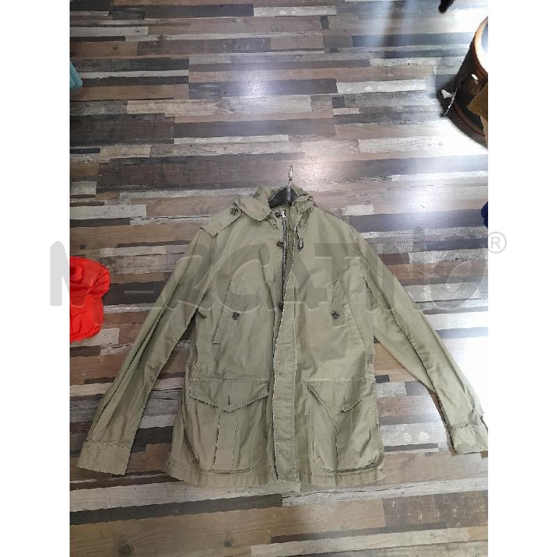 GIACCA UOMO VERDE MILITARE 313 CAPPUCCIO | Mercatino dell'Usato Montesilvano 1