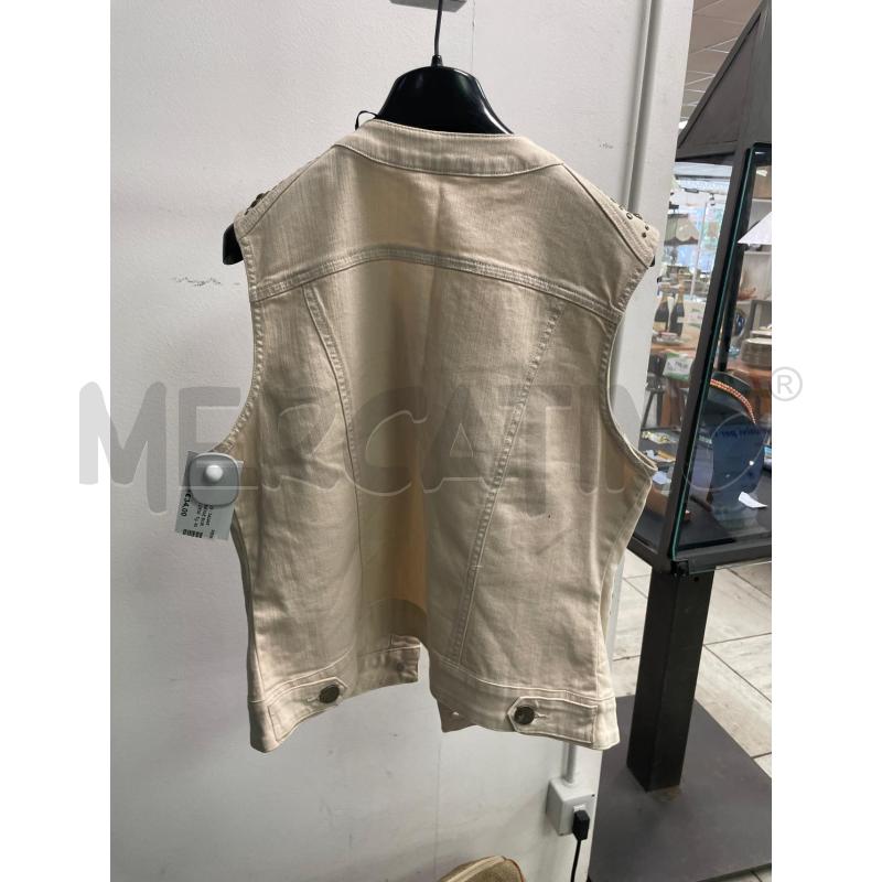 GILET DONNA BEIGE BORCHIE MORGAN DENIM | Mercatino dell'Usato Montesilvano 3