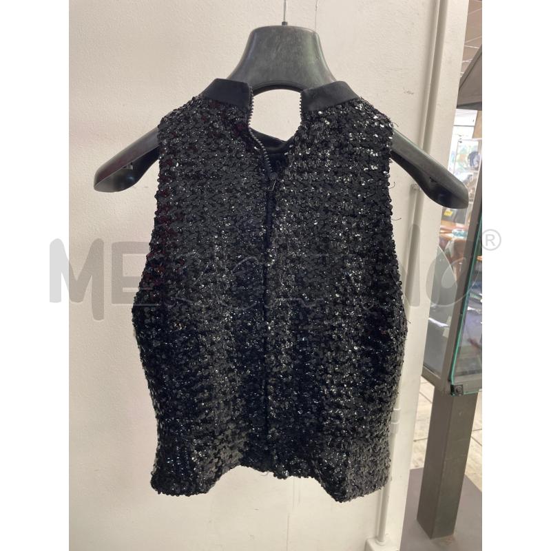 GILET DONNA HAPPENING NERO PAILLETTES ZIP | Mercatino dell'Usato Montesilvano 2