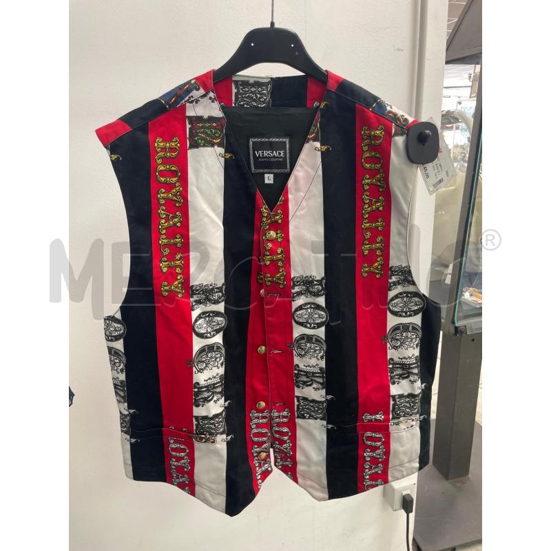 GILET DONNA VERSACE JEANS COUTURE ROCK & ROYALTY ROSSO BIANCO NERO  | Mercatino dell'Usato Montesilvano 1