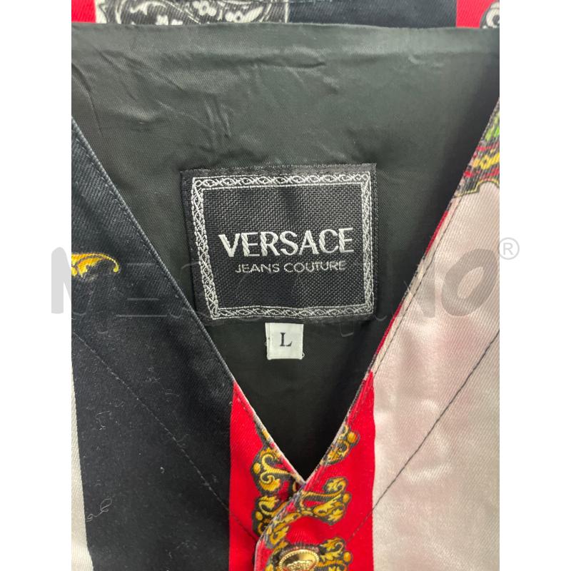 GILET DONNA VERSACE JEANS COUTURE ROCK & ROYALTY ROSSO BIANCO NERO  | Mercatino dell'Usato Montesilvano 2